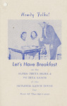 Breakfast Event Pamphlet by Phi Beta Sigma Fraternity Incorporated