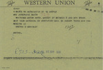 Western Union Telefax Letter