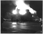 First Methodist Church on fire, Arlington, Texas