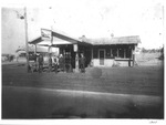 Service station in Arlington & White Service, 1923; B.D. Hamilton, John and Betty Thiesen, L.A. Martin, Texas