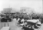 Political rally on Main Street, Arlington, Texas