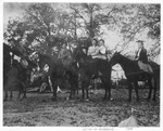 Women on horseback near Arlington, Texas