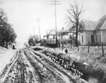 Looking east from 400 block of Abram Street, Arlington, Texas