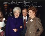 Keith and Jean Kahle pictured with Ann Richards