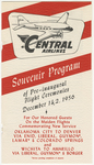 Souvenir program for Central Airlines' Pre-inaugural Flight Ceremonies