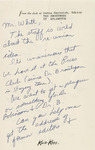 Correspondence between Donna Darovich and Kenneth L. Whitt