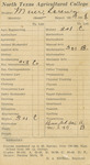 College Report Card by North Texas Agricultural College