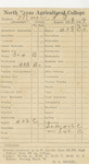 College Report Card by North Texas Agricultural College