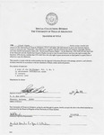 Transfer Title Signed by Lloyd C. Clark for Donated Material