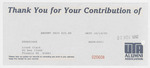 Receipt from the University of Texas at Arlington Alumni Association