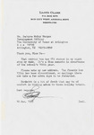 Letter to DeJoyce by Lloyd C. Clark