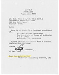 Letter to Lieutenant Colonel by Lloyd C. Clark