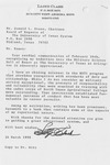 Congratulations Letters by Donald L. Evans