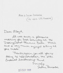 Letter to Lloyd