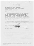 Letter and Check by Lloyd C. Clark
