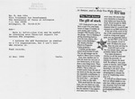 Letter to Anne by Lloyd C. Clark