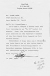 Letter to Frank by Lloyd C. Clark