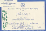 Invitation from Robert and Anne Witt
