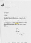 Letters and Check