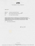 Alumni Memorandum by Mary Lee Hodge