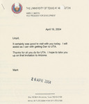 Letters by Mark D. Martin