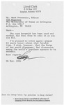 Letter to Mark by Lloyd C. Clark