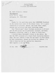 Letter to Mark by Lloyd C. Clark