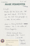 Letters by Mark Permenter