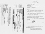 Letter and Check by Gerald D. Saxon