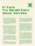 "15 Facts You Should Know About Abortion" leaflet