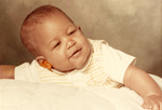 An unidentified picture of an African American baby