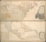 A new map of North America, with the West India Islands : Divided according to the preliminary articles of peace, signed at Versailles, 20, Jan. 1783. Wherein are particularly distinguished the United States and the several provinces, governments & ca. by Thomas Pownall