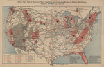 Motor Age's Map of America's Motor Highways and Connecting Routes of Military Significance by Motor Age