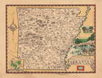 An Historical and Geographical Map of Arkansas by Karl Smith