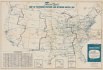 Map of Television Stations and Network Routes by Cartographics Inc.