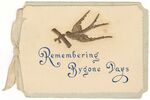 Christmas greeting card: "Remembering the Bygone Days," 1911