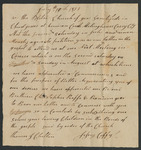 A letter from the Baptist Church to the McKinneys written by Thomas J. Chilton and [Joseph] Coffy