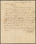 Letter from James Sloan to Collin McKinney informing Collin about the death of Anna McKinney Sloan