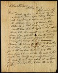 Letter asking for status of Colonel Milam and claim of land sender and receiver unknown