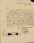 Letter from [A. G. Penn] to Collin McKinney about owed debts