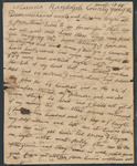 Letter from Elizabeth McKinney to Collin McKinney