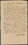 Letter from John Frye to Collin McKinney asking that he grants his brother power of attorney