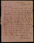 Letter from Thomas L. Rusk to Collin McKinney asking for a loan of $60 to settle old debts