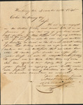 Letter to Collin McKinney informing him of new involvement in the Cotton trade