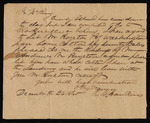 Letter to Collin McKinney from H. W. Hawkins