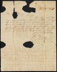 Letter from S. B. Walter to Collin McKinney regarding sales of Whiskey