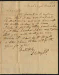 Letter from Archibald Burton to Elizabeth McKinney