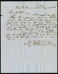 Letter from R. Q. [Wachino] to Collin McKinney informing him that a meeting didn't take place