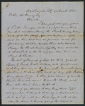 Letter from [William] to Collin McKinney asking for prove that he served in the military in order to gain access to his pension