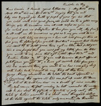 Letter from Archibald Burton to Collin McKinney about Betsy